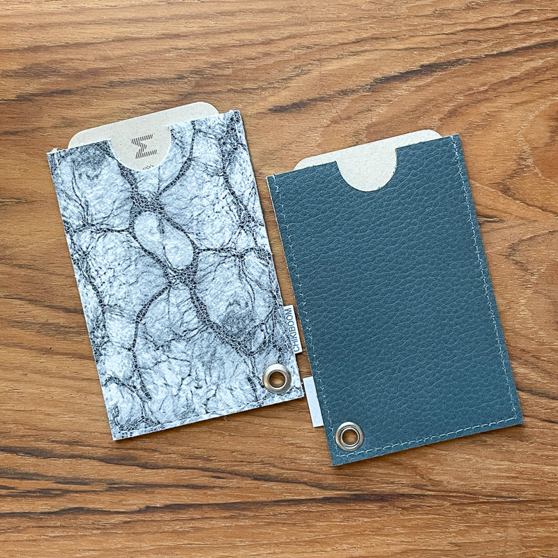 Porte-cartes marbré / sarcelle