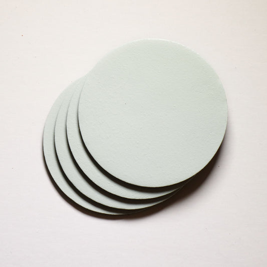Pale turquoise coasters