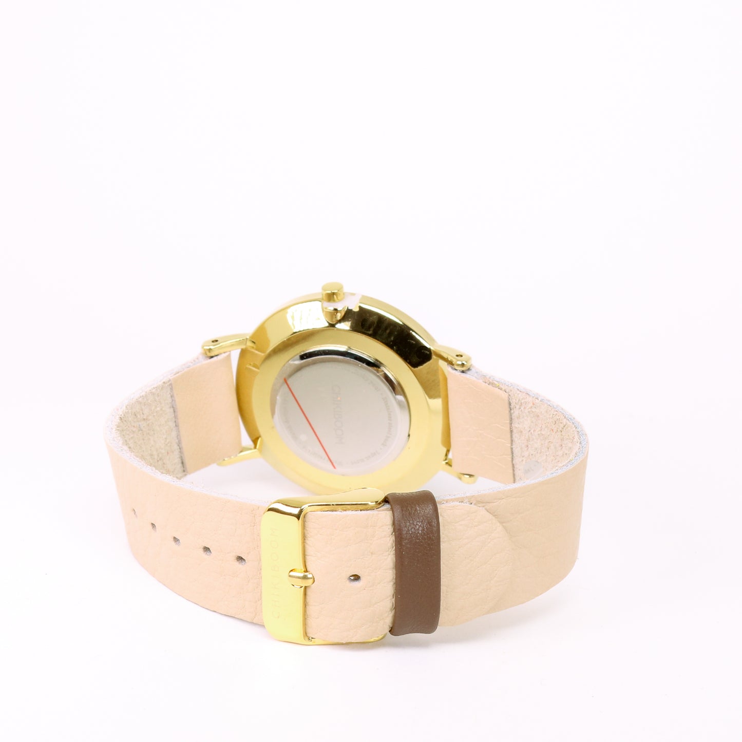 Beige / terrazzo and gold watch